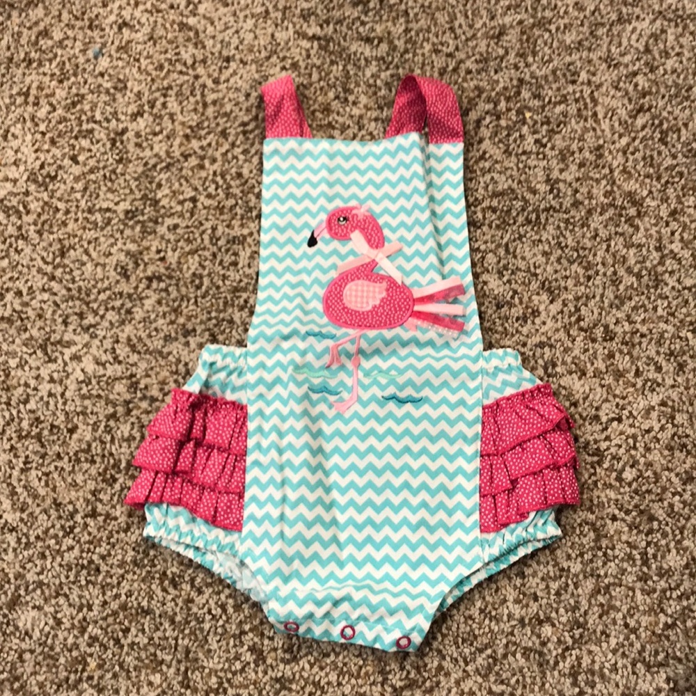Baby girl flamingo outfit